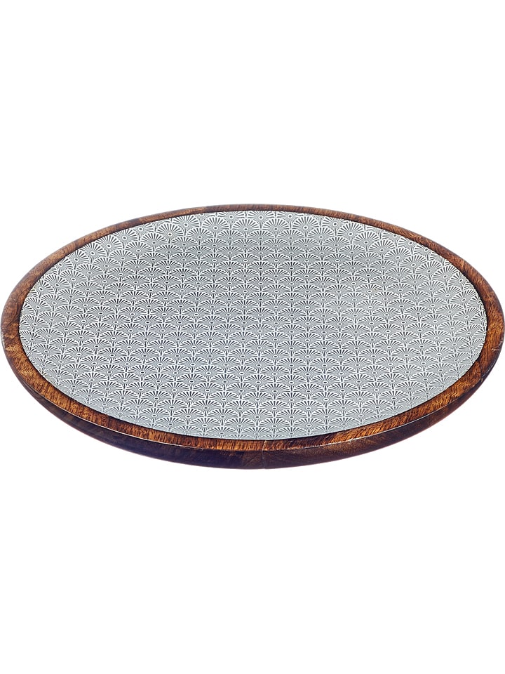 Taca "Eclipse Flower" w kolorze brązowo-szarym - Ø 40 cm