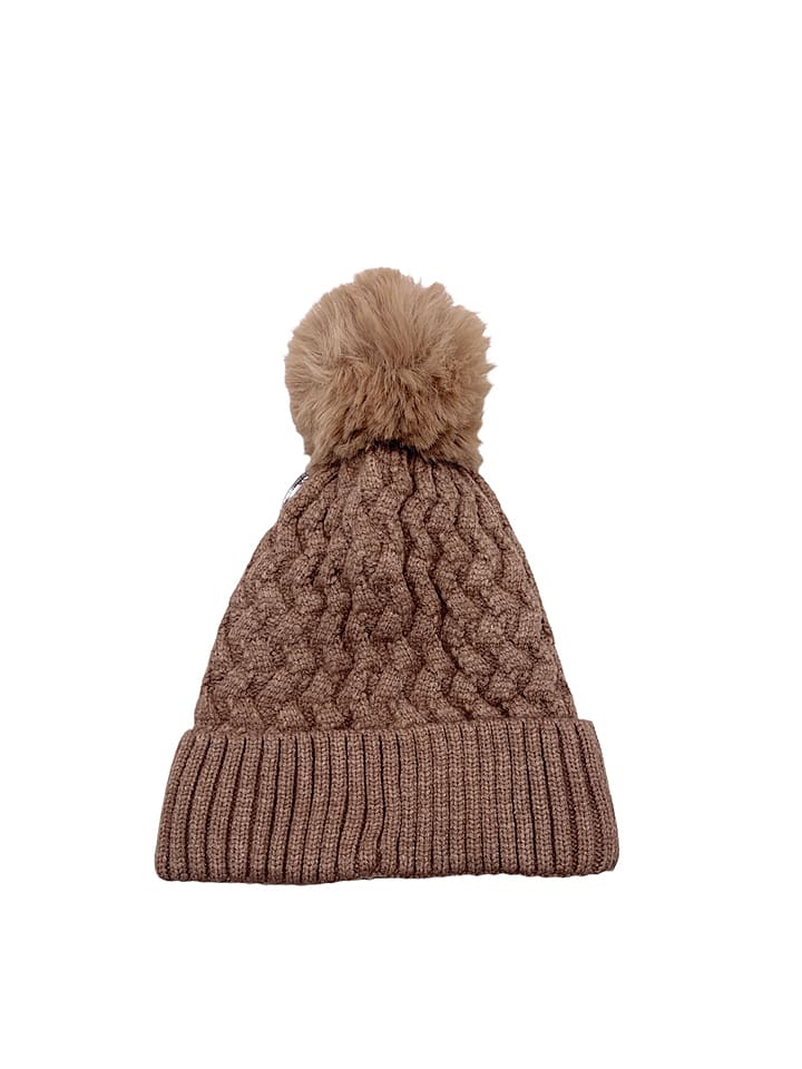 Czapka w kolorze szarobrązowym