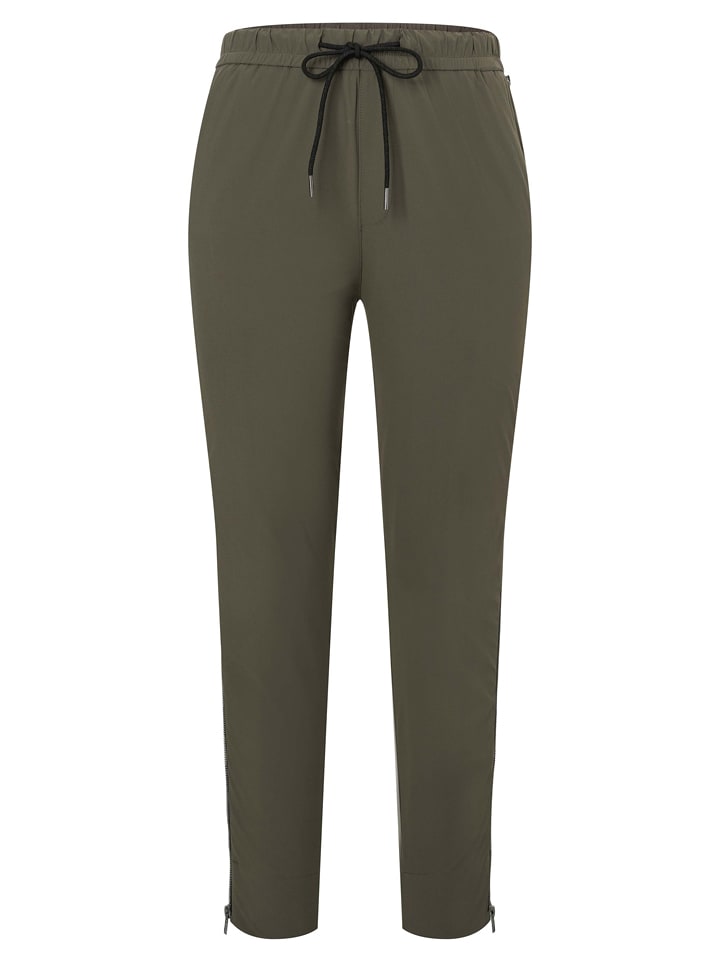 Timezone Spodnie "Ayumi" - Regular fit - w kolorze khaki rozmiar: L