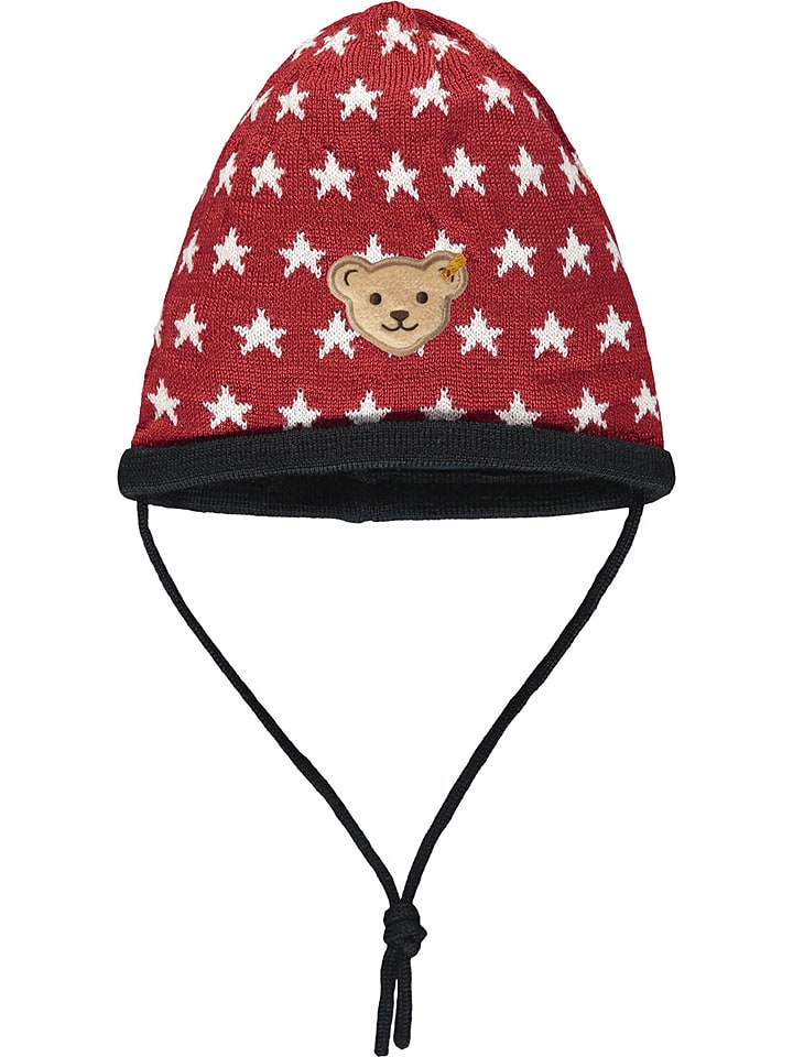 Steiff Czapka w kolorze czerwonym rozmiar: 39 cm