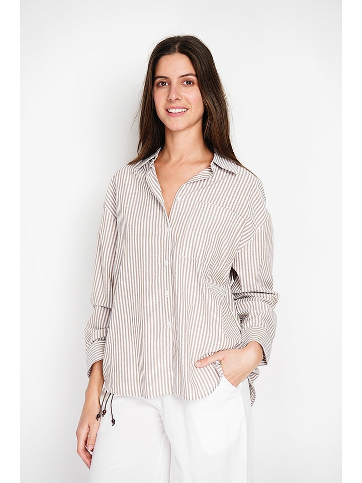 ASSUILI Bluzka w kolorze beżowym rozmiar: 36