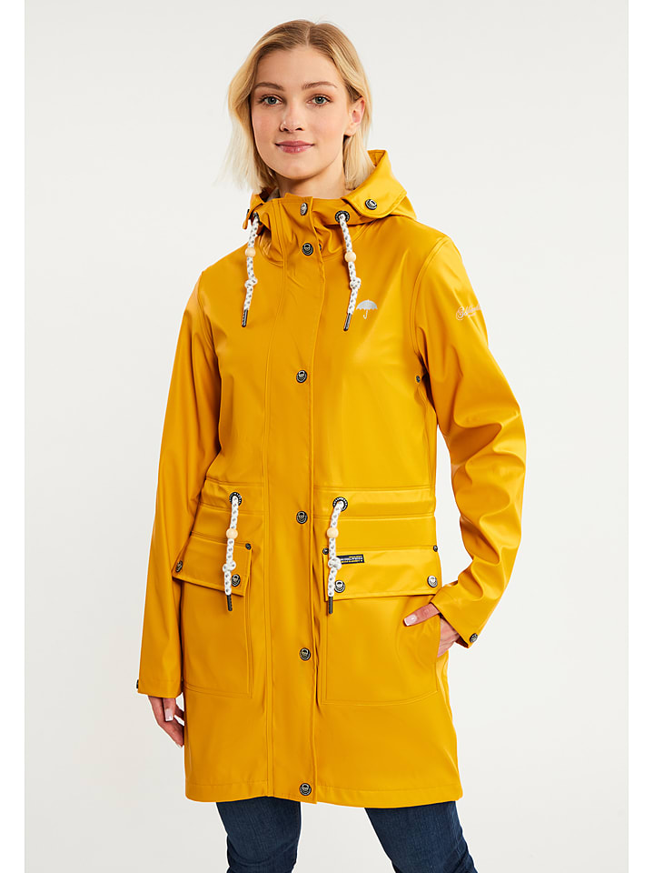 Schmuddelwedda Płaszcz przejściowy w kolorze żółtym rozmiar: XXL