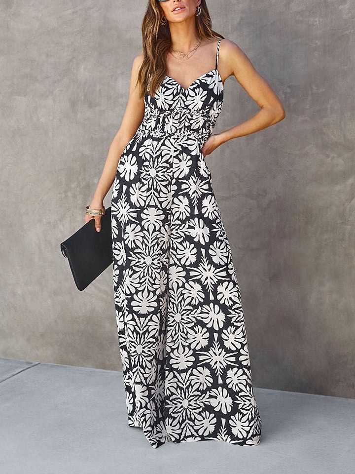 Milan Kiss Kombinezon w kolorze czarno-białym rozmiar: XL