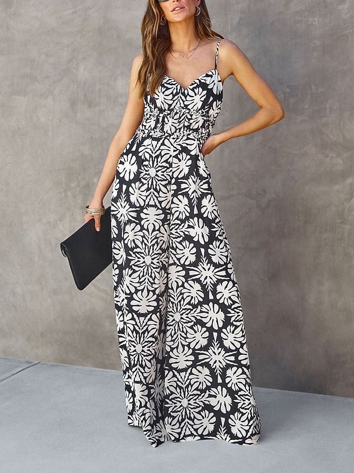 Milan Kiss Kombinezon w kolorze czarno-białym rozmiar: XL