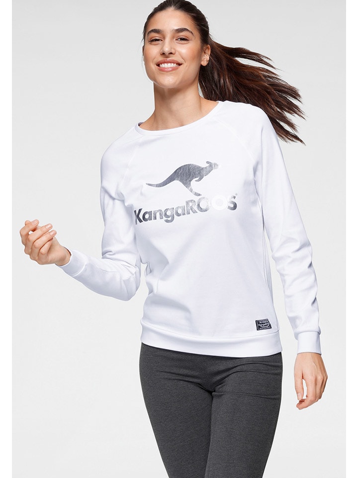 Kangaroos Bluza w kolorze białym rozmiar: 52/54