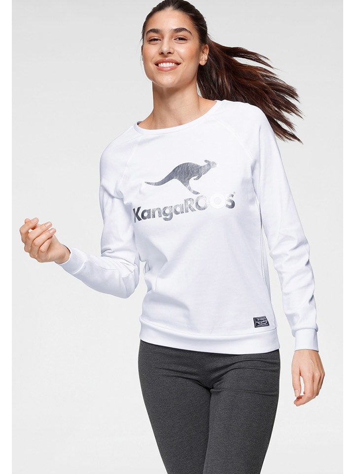 Kangaroos Bluza w kolorze białym rozmiar: 52/54