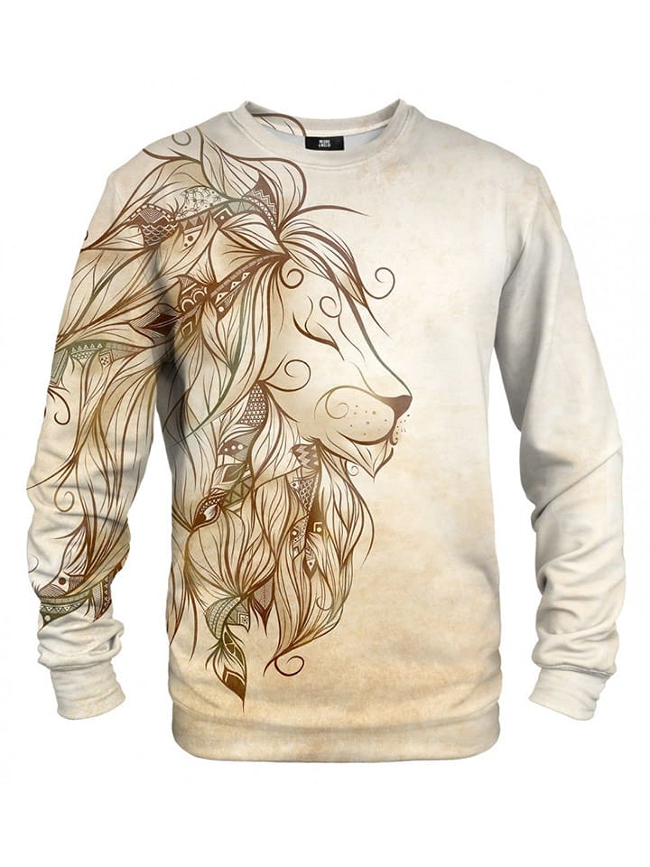 Mr GUGU & MISS GO Bluza w kolorze beżowym ze wzorem rozmiar: S