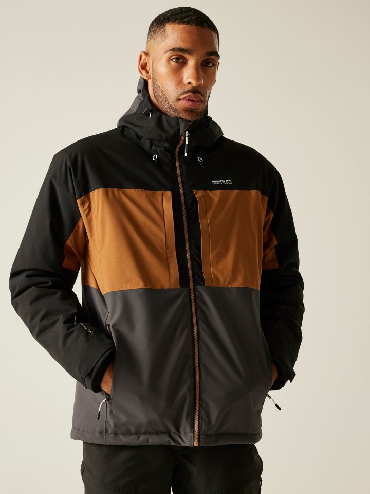 Regatta Kurtka przejściowa "Maland" w kolorze brązowo-czarnym rozmiar: XXL