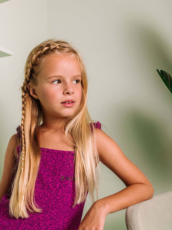 B.Nosy Top w kolorze fioletowo-granatowym rozmiar: 116