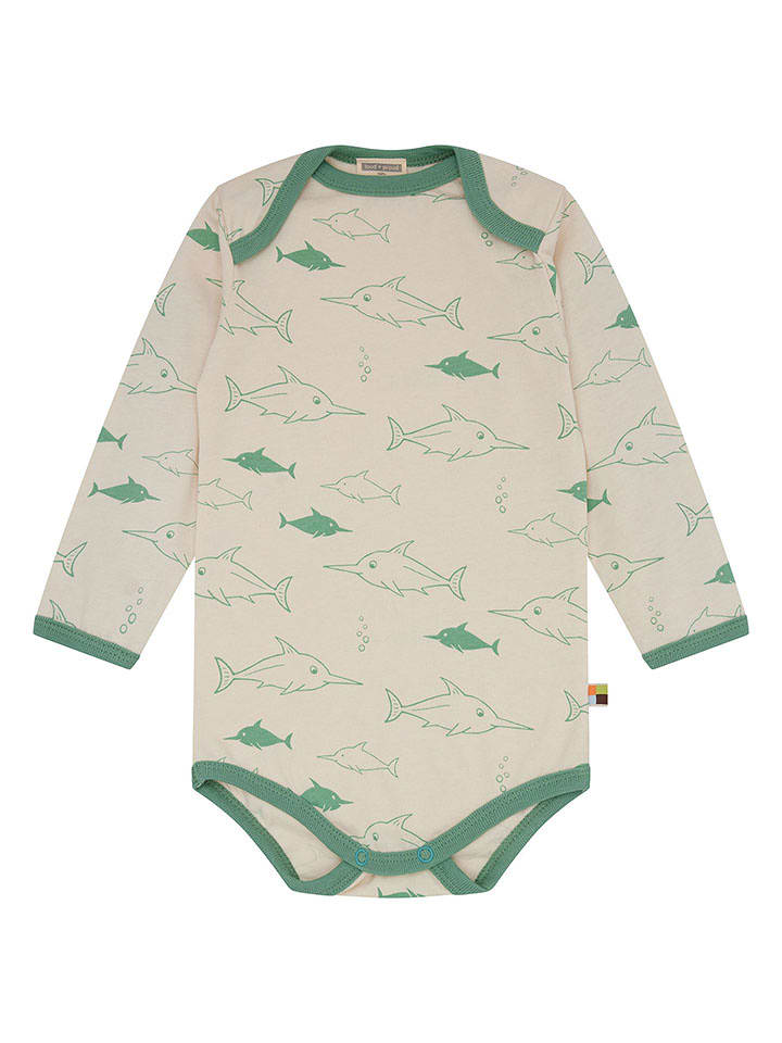 loud + proud Body w kolorze kremowo-zielonym rozmiar: 86/92