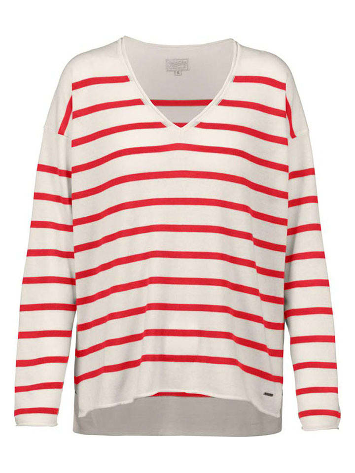 Herrlicher Sweter w kolorze kremowym rozmiar: S