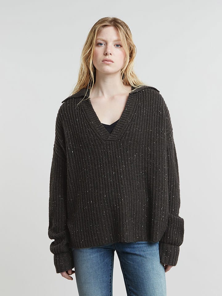 G-Star Sweter w kolorze antracytowym rozmiar: L