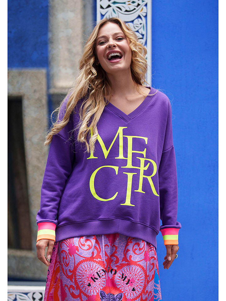 miss goodlife Bluza w kolorze fioletowym rozmiar: L