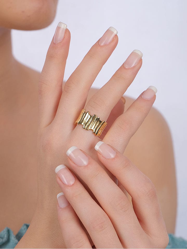 WOOW Pozłacany pierścionek rozmiar: onesize