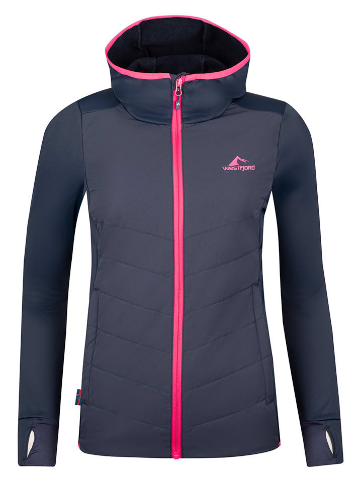 Kurtka hybrydowa "Gullfoss" w kolorze granatowym