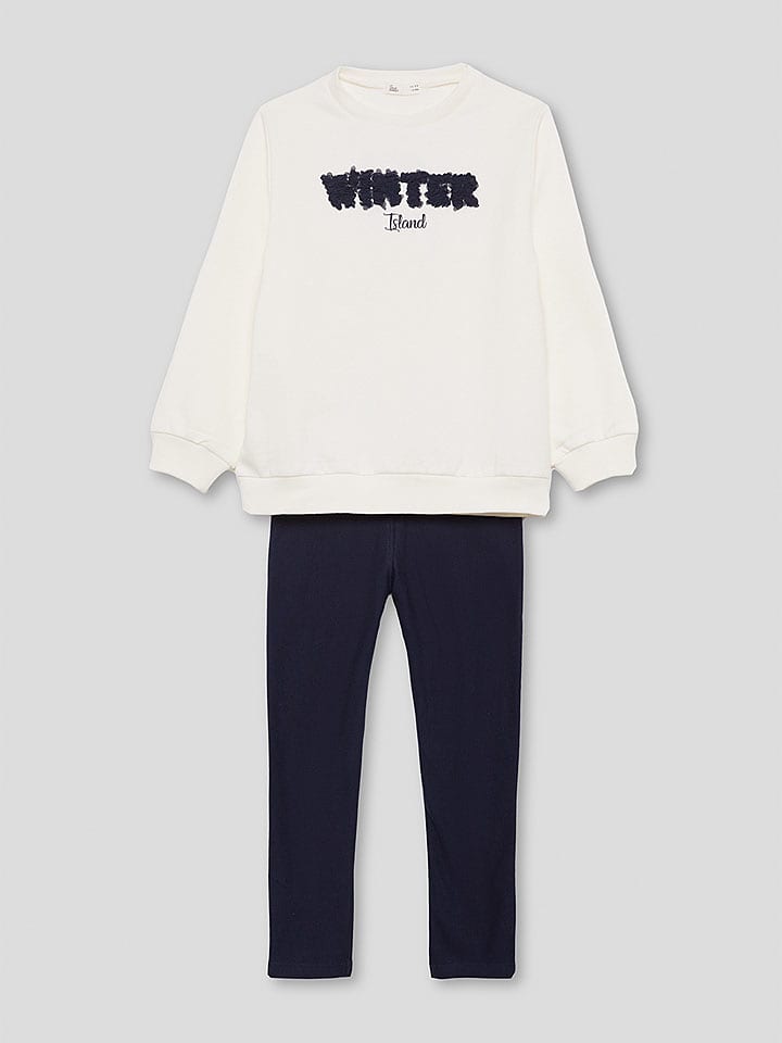 Street MONKEY 2-częściowy zestaw w kolorze kremowo-granatowym rozmiar: 92