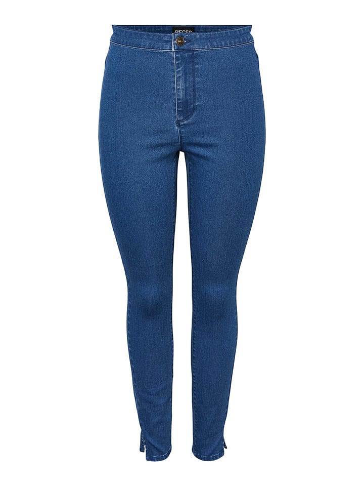 Pieces Dżinsy "Sanni" - Skinny fit - w kolorze niebieskim rozmiar: XS