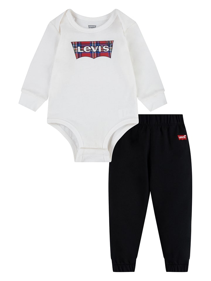 Levi's Kids 2-częściowy zestaw w kolorze biało-czarnym rozmiar: 74