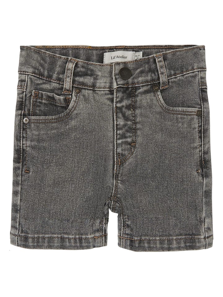 Lil Atelier Szorty dżinsowe "Ryan" w kolorze szarym rozmiar: 98