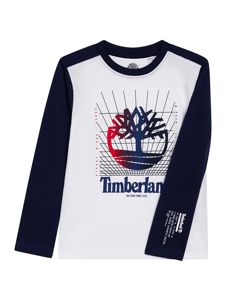 Timberland Koszulka w kolorze biało-niebieskim rozmiar: 176