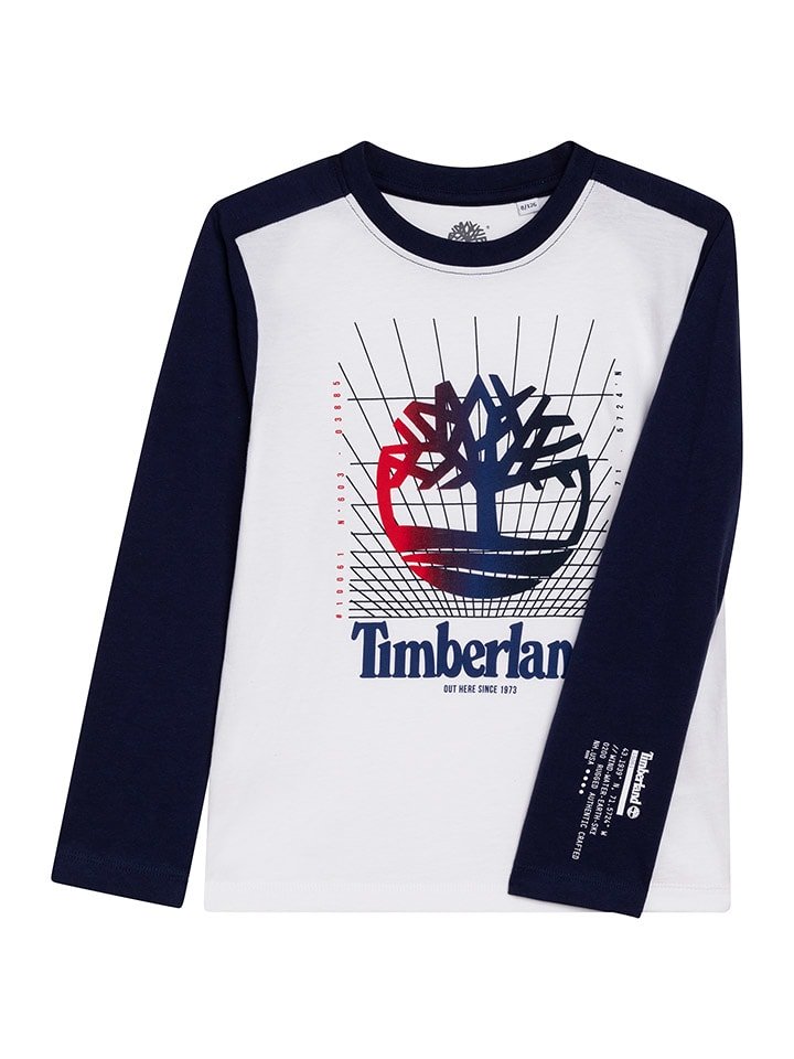 Timberland Koszulka w kolorze biało-niebieskim rozmiar: 176