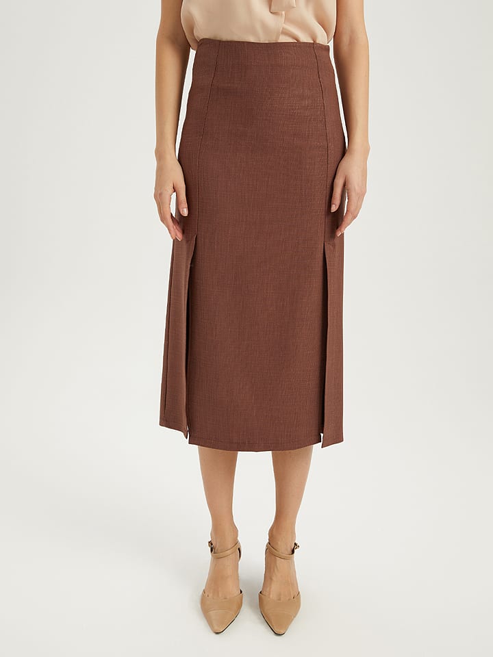 BGN Spódnica w kolorze brązowym rozmiar: 36