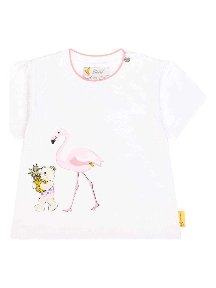 Steiff Koszulka w kolorze białym rozmiar: 68