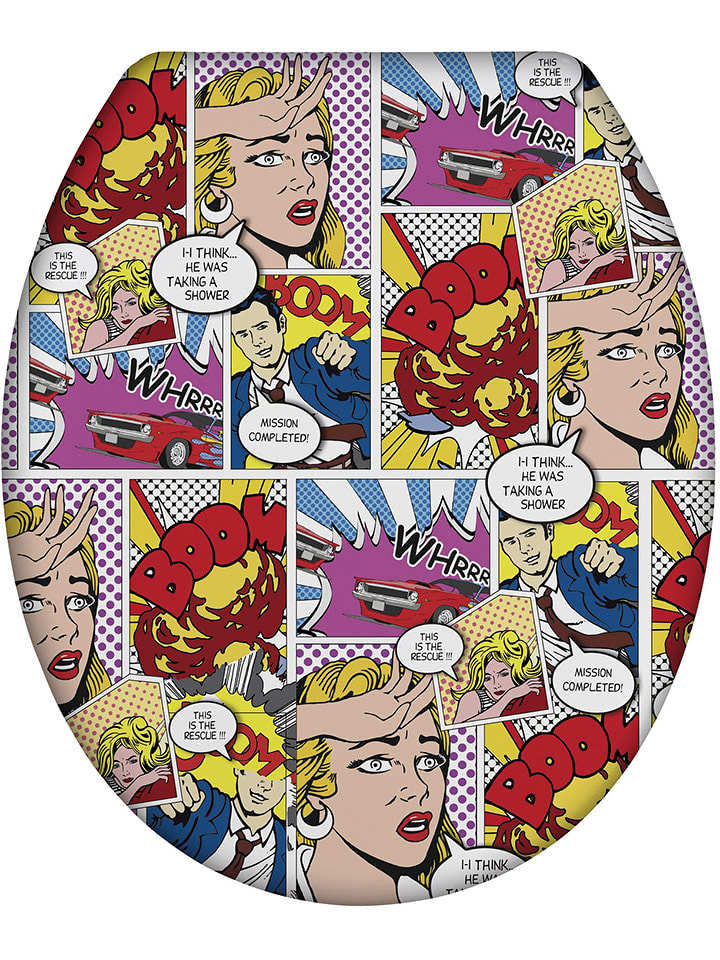 Wenko Automatyczna deska WC "Pop-Art" ze wzorem rozmiar: onesize