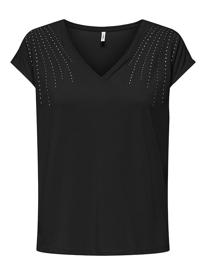 ONLY Koszulka w kolorze czarnym rozmiar: XS