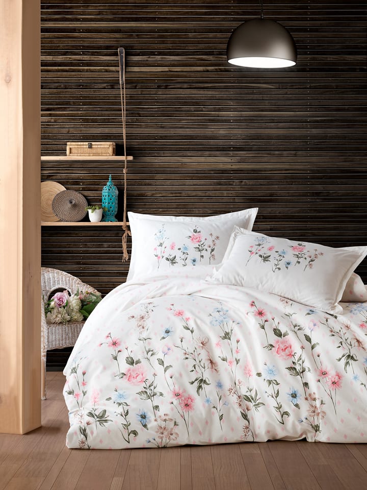 Colorful Cotton Komplet pościeli renforcé w kolorze białym rozmiar: 240x220 cm