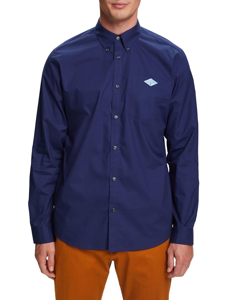 ESPRIT Koszula - Regular fit - w kolorze granatowym rozmiar: XXL