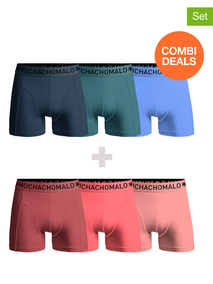 Muchachomalo Bokserki (6 par) w różnych kolorach rozmiar: 3XL