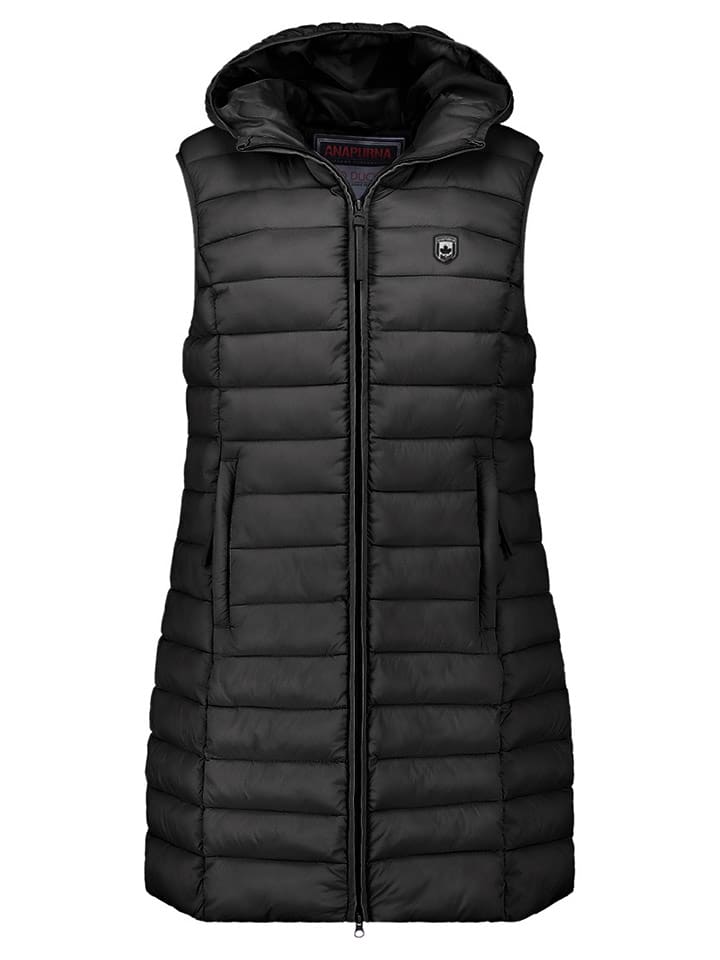 ANAPURNA Kamizelka pikowana "Vakitalana Long" w kolorze czarnym rozmiar: XL