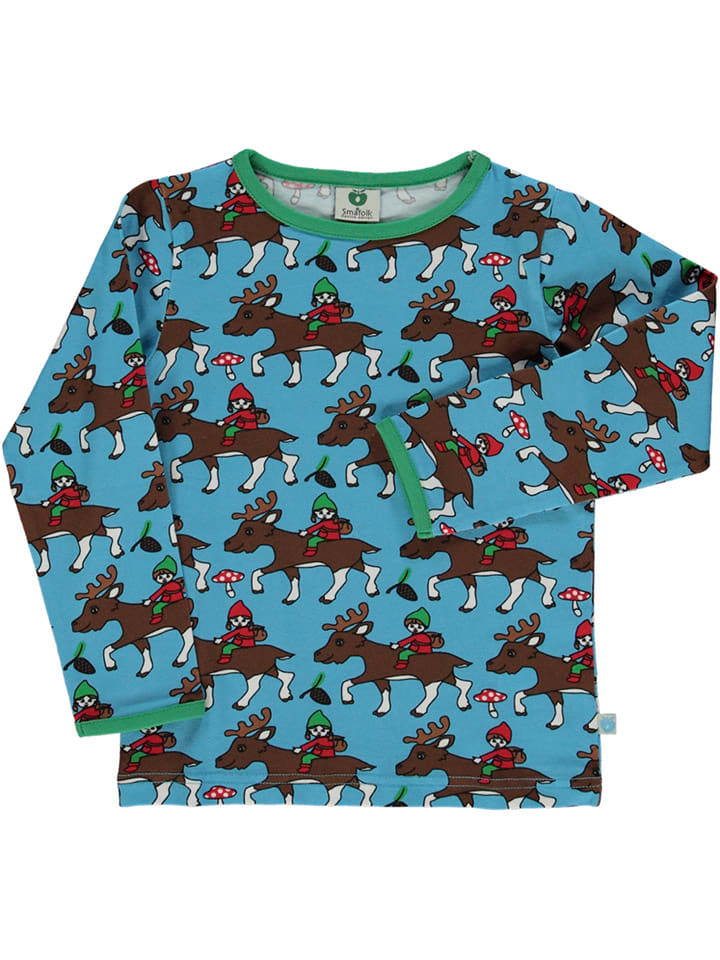 Småfolk Koszulka w kolorze niebieskim rozmiar: 86/92