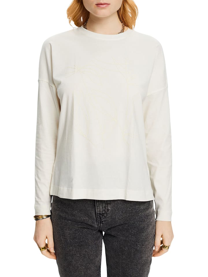 ESPRIT Koszulka w kolorze kremowym rozmiar: XL