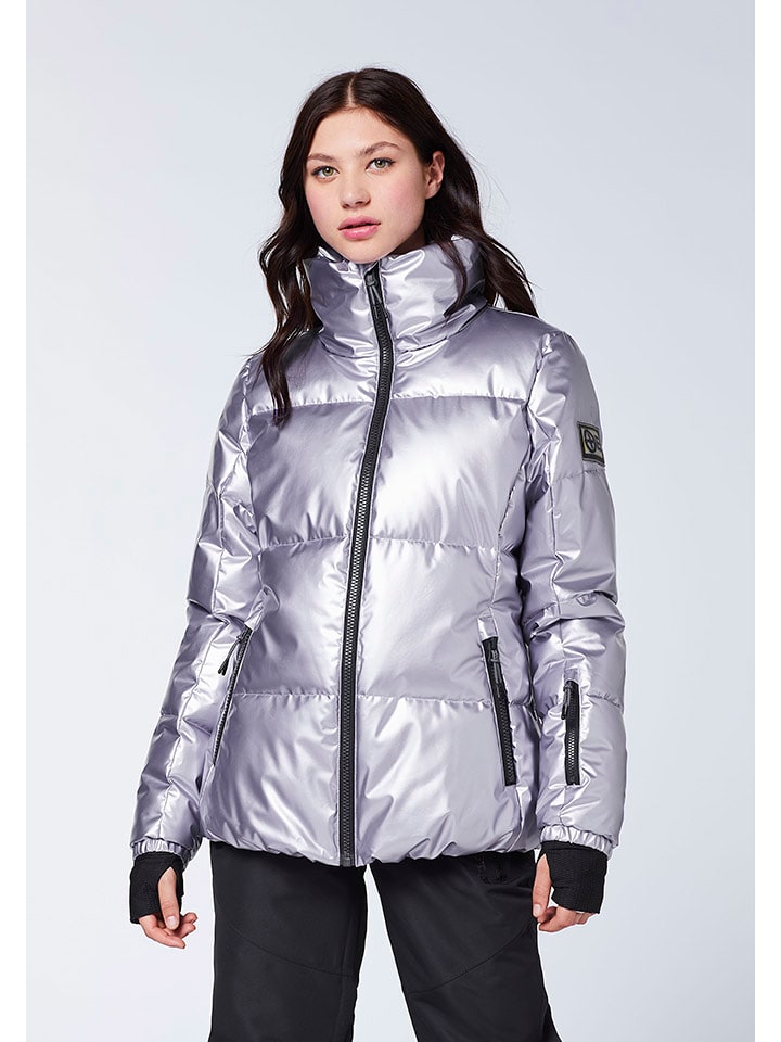 Chiemsee Kurtka narciarska "Stratton" w kolorze srebrnym rozmiar: M