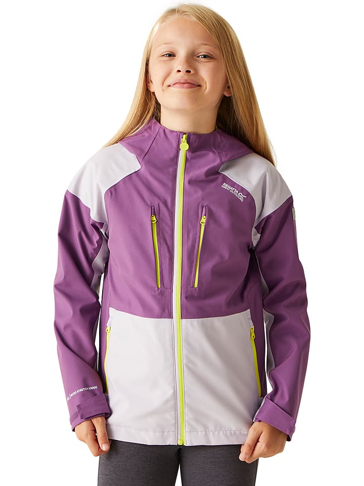 Regatta Kurtka funkcyjna "Highton" w kolorze kremowo-fioletowym rozmiar: 140