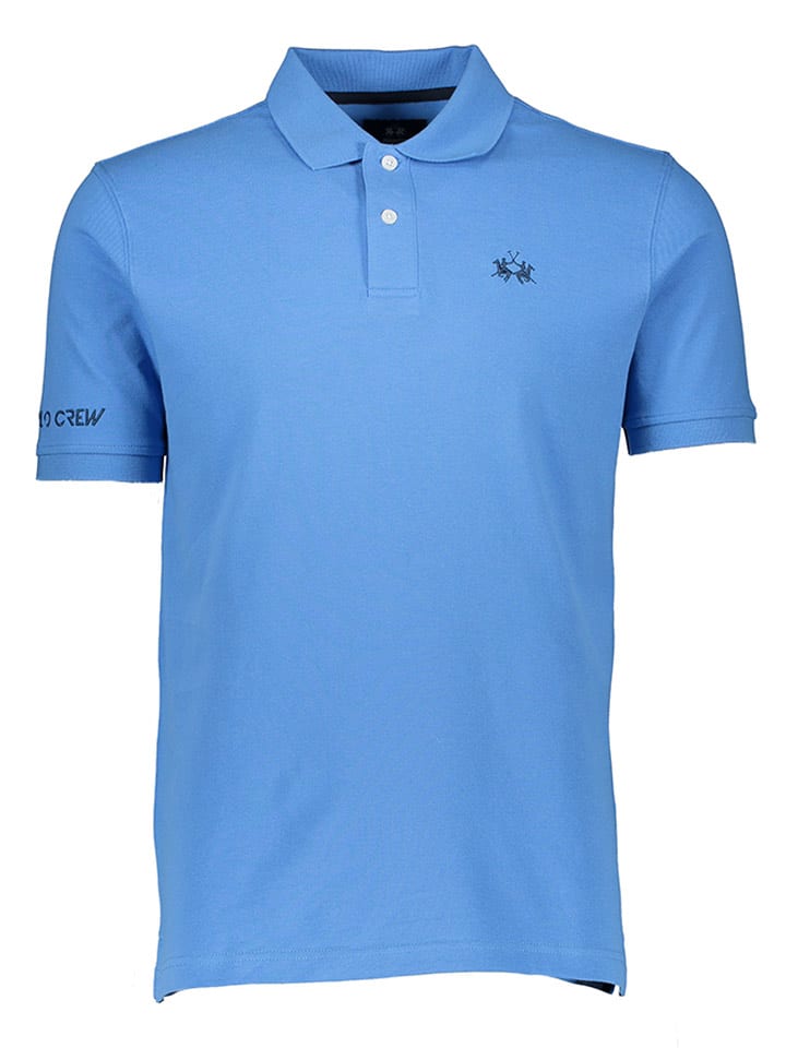 La Martina Koszulka polo w kolorze niebieskim rozmiar: XXL