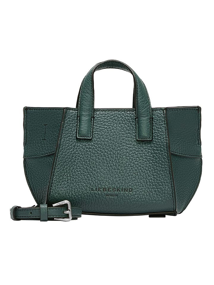 LIEBESKIND BERLIN Skórzana torebka w kolorze ciemnozielonym - 21 x 12 x 11 cm rozmiar: onesize