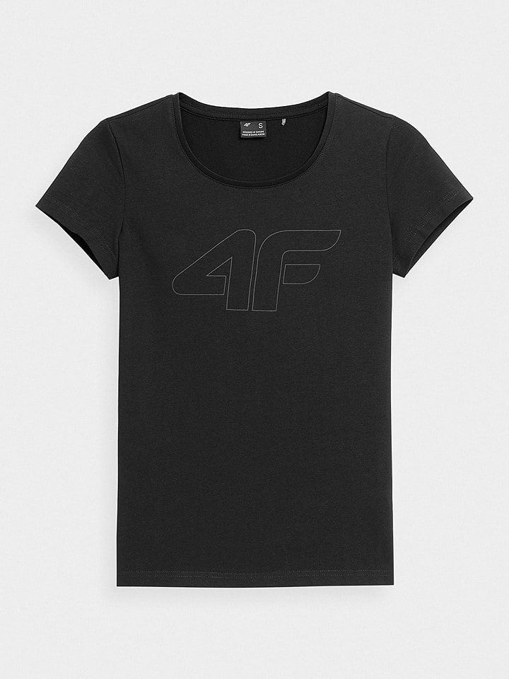 4F Koszulka w kolorze czarnym rozmiar: XS