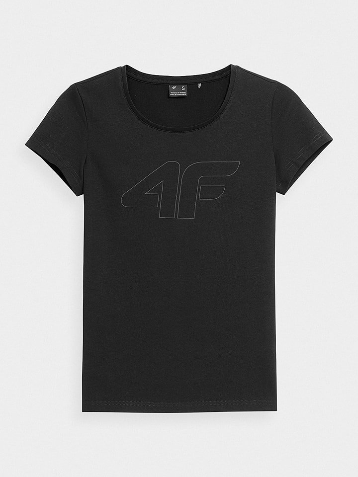 4F Koszulka w kolorze czarnym rozmiar: XS