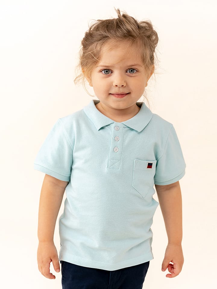 ebbe Koszulka polo "Nino" w kolorze błękitnym rozmiar: 128