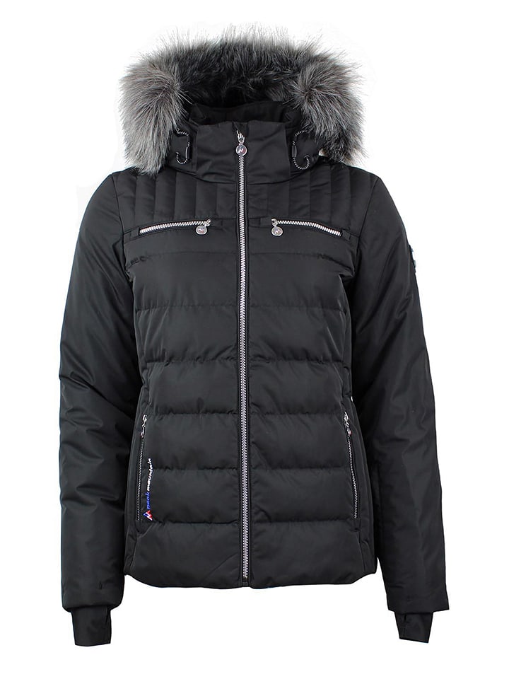 Peak Mountain Kurtka narciarska "Asalpo" w kolorze czarnym rozmiar: XL