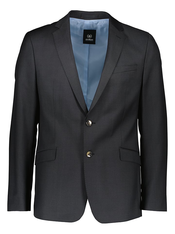 Wełniana marynarka "Allen" w kolorze czarnym