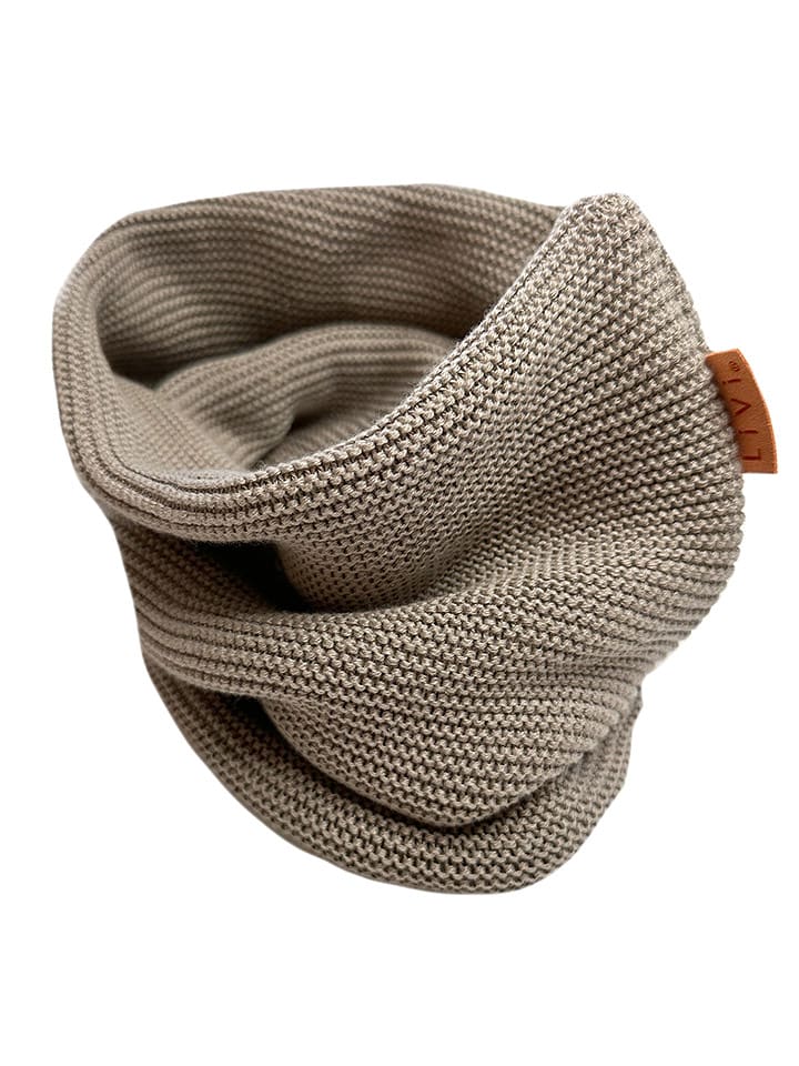 LiVi Szal-koło "Ella stone" w kolorze beżowym - 50 x 24 cm rozmiar: onesize