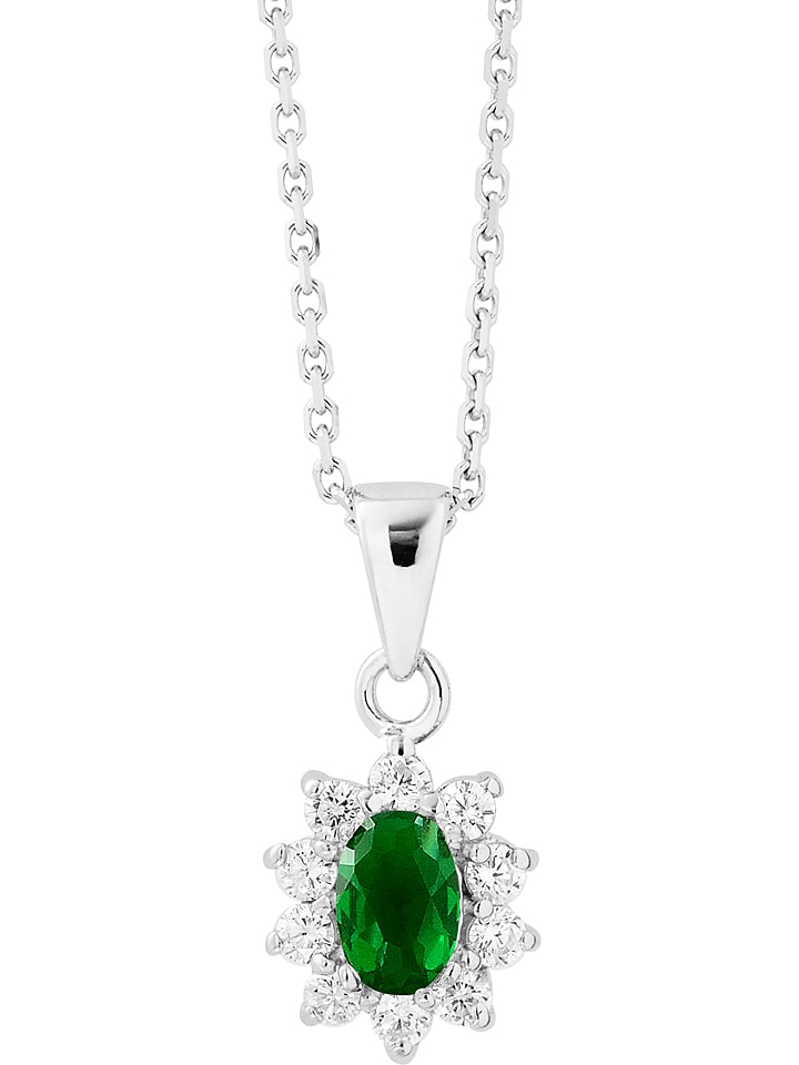 Srebrny naszyjnik z zawieszką - dł. 42 cm