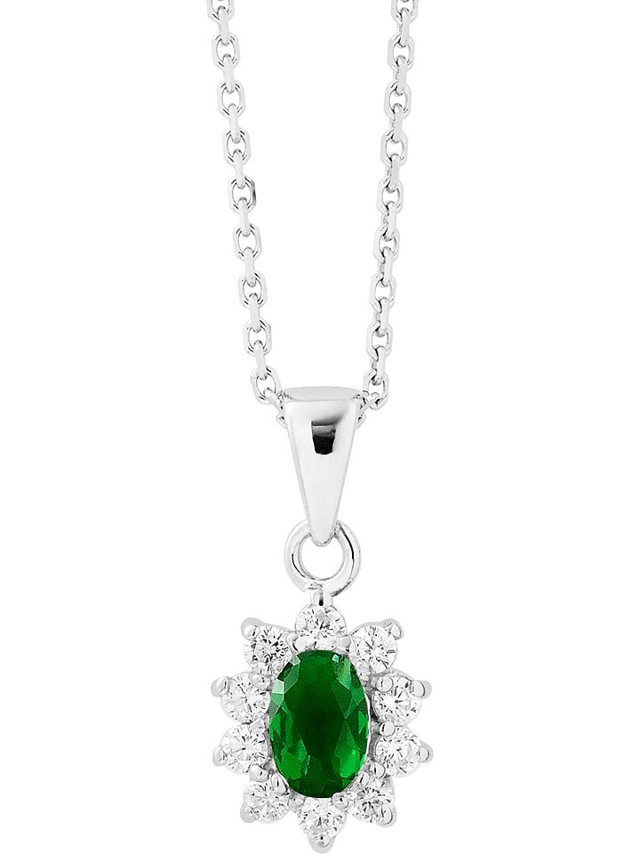 Srebrny naszyjnik z zawieszką - dł. 42 cm