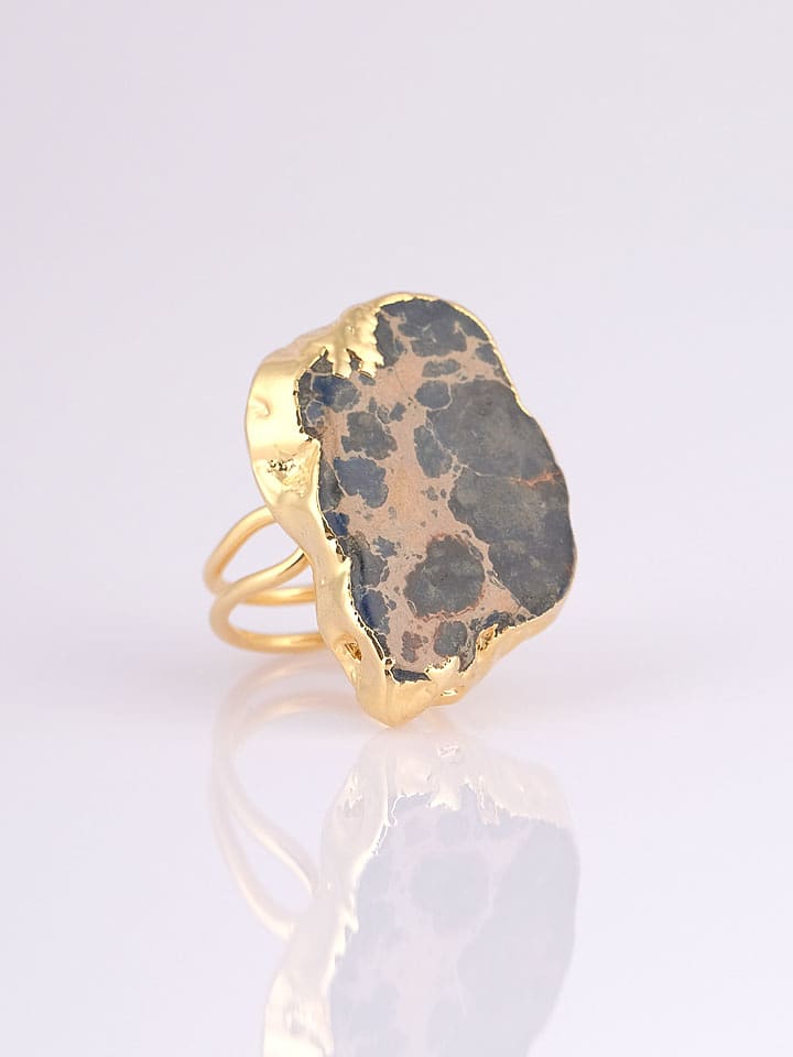 WOOW Pozłacany pierścionek z warasytem rozmiar: onesize