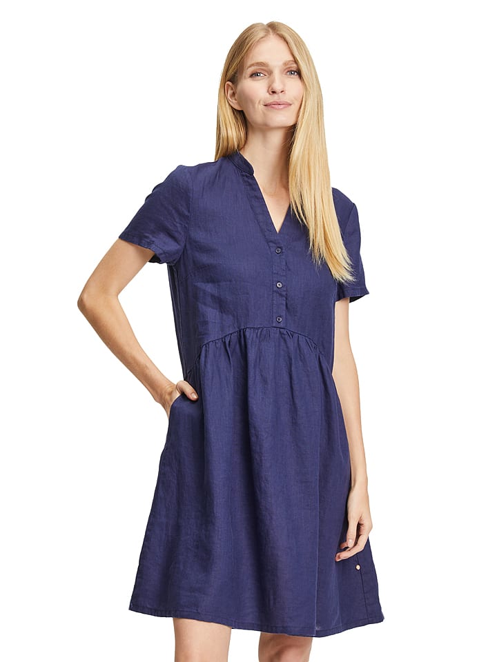 Vera Mont Lniana sukienka w kolorze granatowym rozmiar: 44