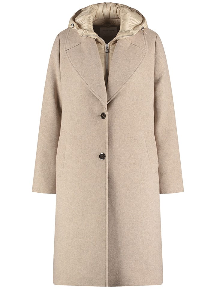 Gerry Weber Płaszcz przejściowy w kolorze beżowym rozmiar: 44